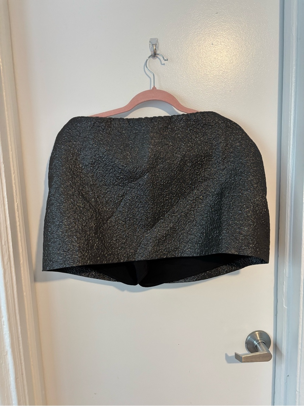 Abercrombie & Fitch Black Textured Mini Skirt